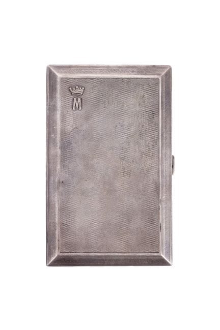 English silver cigarette case, hallmarked, 925 fin