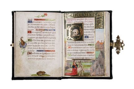 "BOOK OF HOURS OF BISHOP MORGADES.- Ms. 88" The or