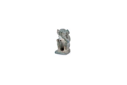 Amulet in the form of the god Thoth as a baboon, m
