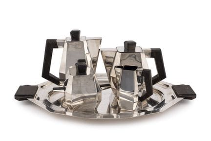 Sophisticated French Art Deco coffee and tea set f