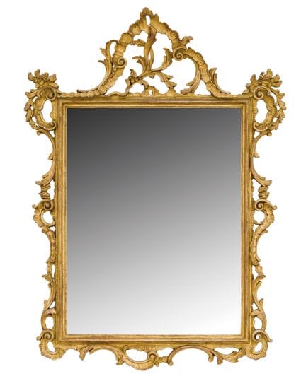 Charles III style mirror made of carved and gilded