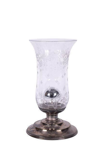 Table lamp in the style of an oil lamp, made of si