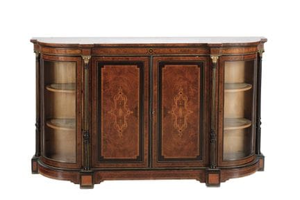 Napoleon III style sideboard or credenza in carved