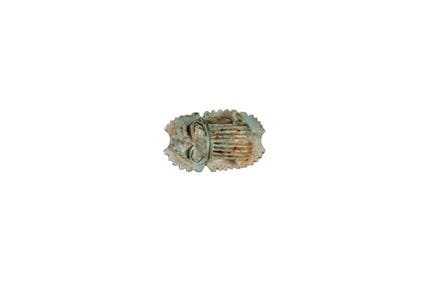 Scarab made of faience. Ancient Egypt, Late Period