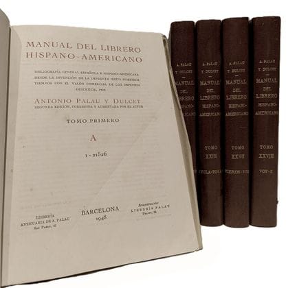 PALAU Y DULCET, ANTONIO
PALAU Y DULCET, Antonio. –