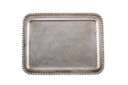 Small tray in hallmarked Spanish silver, 916 finen