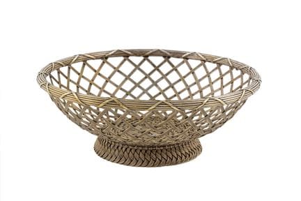 French silver-plated bread basket or fruit bowl by