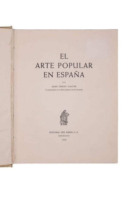 SUBIAS GALTER, JUAN
SUBIAS GALTER, Juan.- "POPULAR