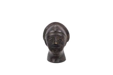 Celtic head in bronze. 1st century BC - 2nd centur
