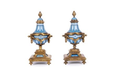 Pair of cassolettes from the Napoleon III era in t