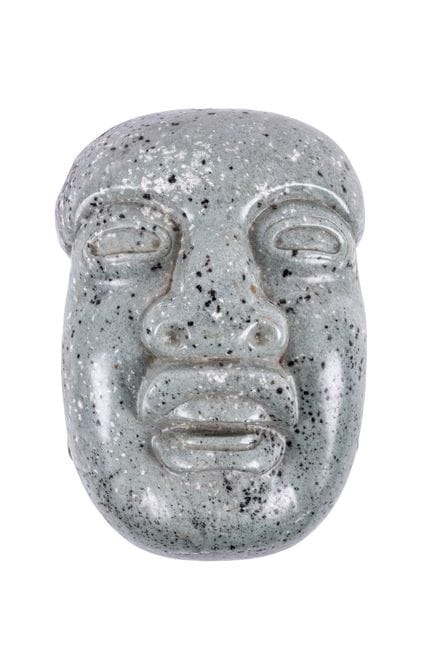 Olmec-style mask made of stone. Provenance: - Priv