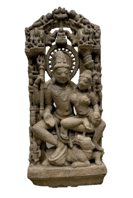 Stele made of sandstone. India, 13th - 14th centur
