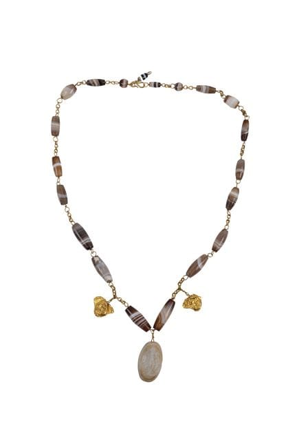 Greek Period necklace made of carved and polished 