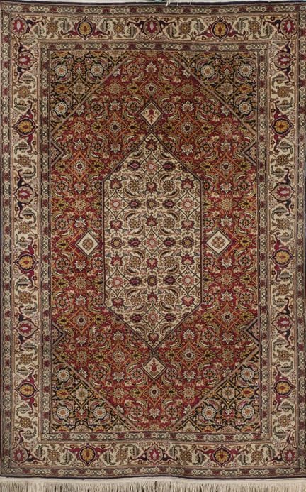Romanian rug made of wool. Profuse interwoven flor