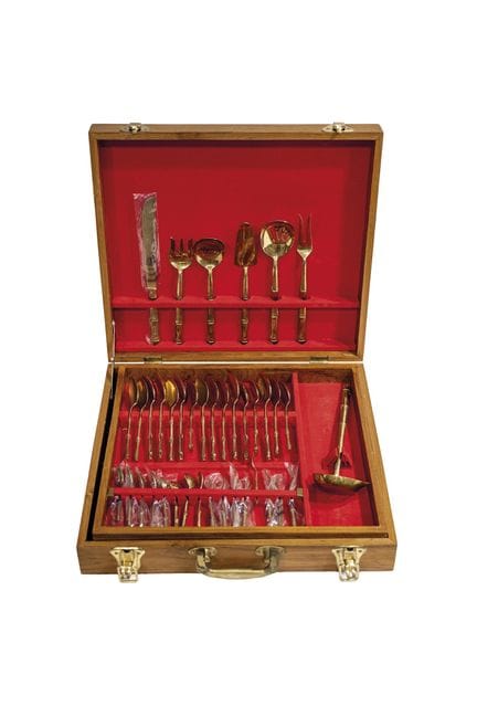 Thai cutlery set, manufactured by Solid Nickel. In