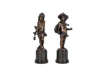 IFFLAND, FRANZ (S. XIX)
Pair of figures made of pa