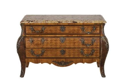 Louis XV style tombeau commode made of carved wood