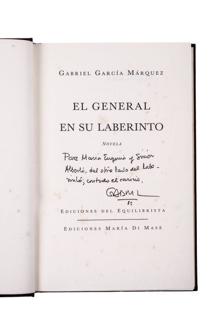 GARCIA MARQUEZ, GABRIEL
GARCÍA MÁRQUEZ, Gabriel. –