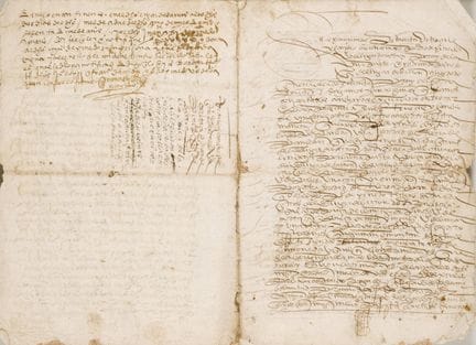 Exchange document. - A document of barter or excha