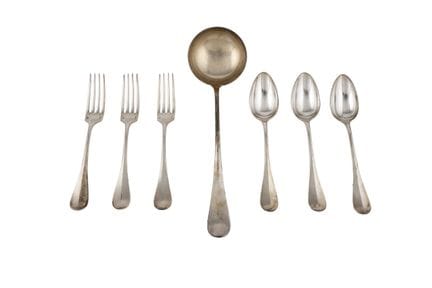 French silver-plated cutlery set by Christofle, Fi
