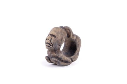 Fragment of a piece made of terracotta. Olmec cult