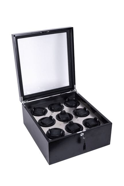 Rotor case for 9 watches. 20th century. 19.5 x 40 