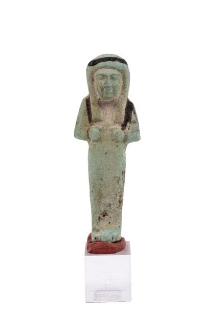 Egyptian ushabti in faience. 21st Dynasty, 1075 - 
