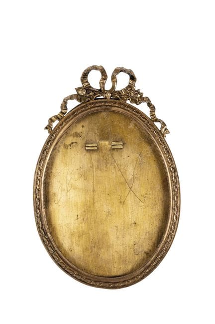 Oval frame in the Louis XVI style, made of gilt br