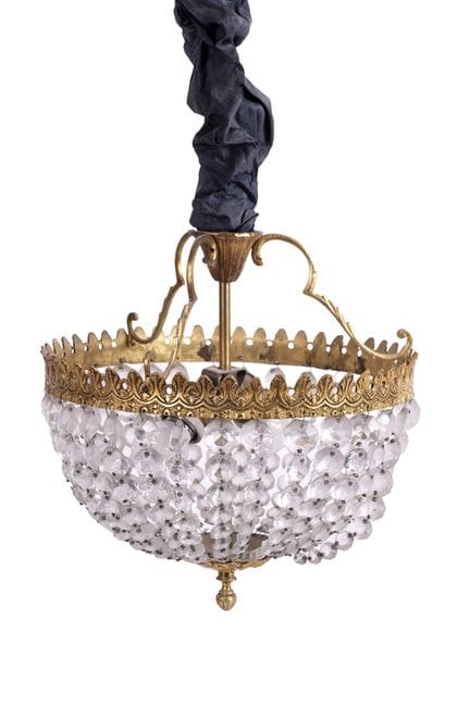 Empire style ceiling lamp, with two lights, made o