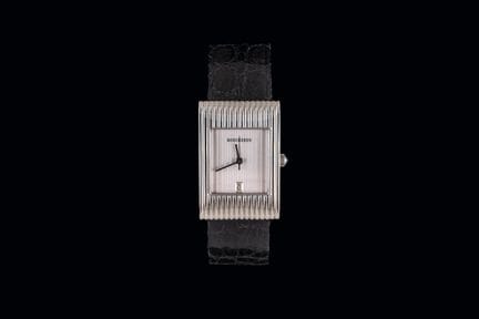 BOUCHERON-Armbanduhr in Cadet-Größe, aus Stahl. Da