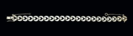 Platin-Rivière-Armband mit Diamanten von insgesamt