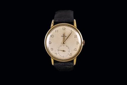 Men's OMEGA wristwatch, yellow gold-plated (20 mic
