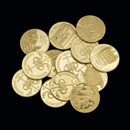 Set of thirteen commemorative medals of the Sacram