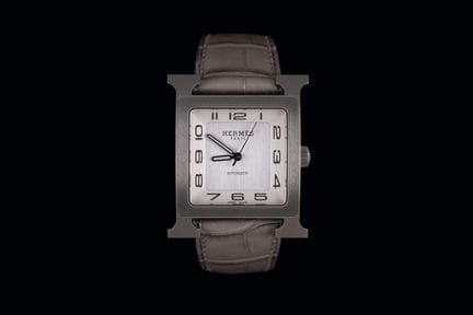 HERMÈS Herrenarmbanduhr aus Titan. Automatikwerk, 