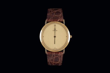 OMEGA De Ville Herrenarmbanduhr, vergoldet. Uhrwer