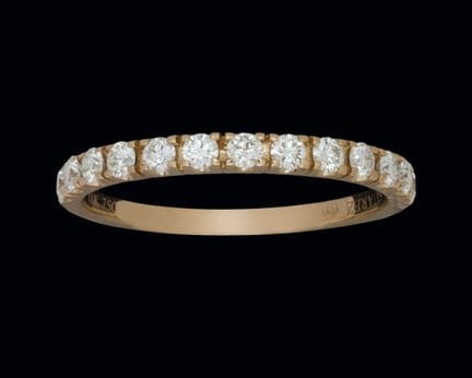 Halb-Ewigkeitsring aus 18-karätigem Roségold mit D