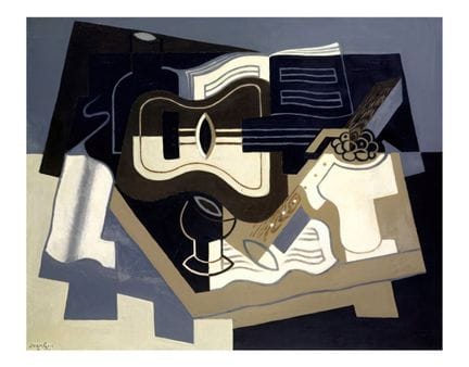 Juan Gris - (D’après) (1887-1927),- "Guitare et cl