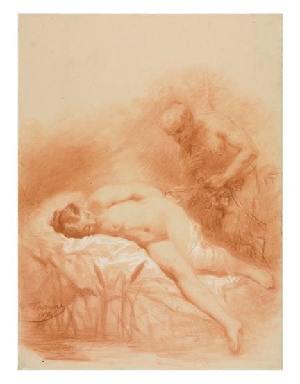 Octave Tassaert (1800–1874), (After) - “Nymph and 