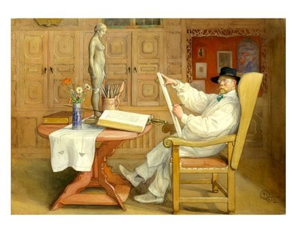 Carl Larsson (1853-1919), (D’après) - "Autoportrai