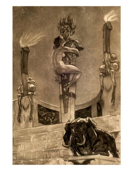 Félicien Rops(1833-1898), (D’après) - "L'Idole"  T