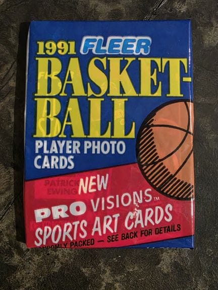 NBA，FLEER出品的14张收藏卡套装，1991年