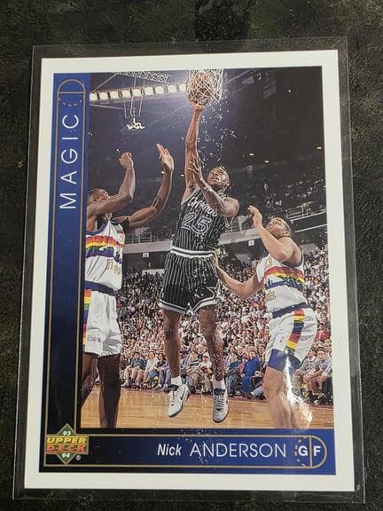 NBA, Nick ANDERSON, carte à collectionner par UPPE