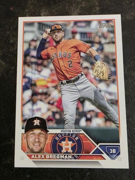 棒球，亚历克斯·布雷格曼（Alex BREGMAN）收藏卡，休斯顿太空人队，TOPPS 2023年版