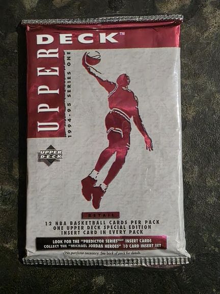 NBA, pack of 12 trading cards by UPPER DECK, 1994