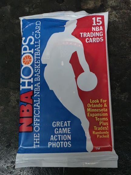 NBA, pack of 15 trading cards by HOOPS 1989