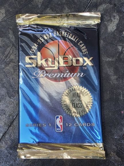 NBA，SKYBOX Premium出品的12张收藏卡套装，1994/95赛季