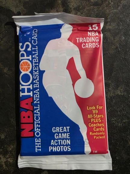 NBA, pack of 15 trading cards by HOOPS 1989