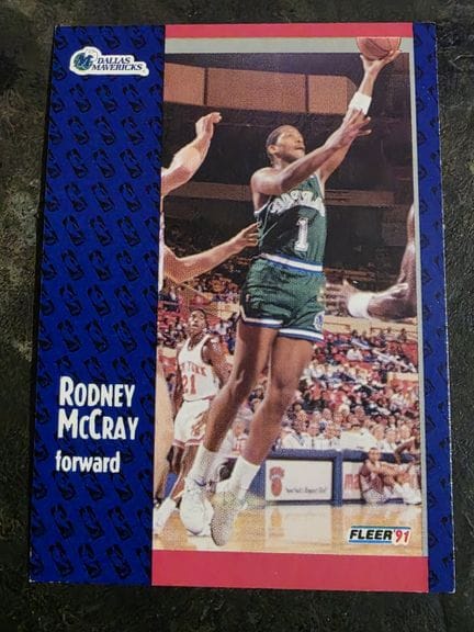 NBA，FLEER公司发行的收藏卡，1991年，罗德尼·麦克雷，编号46