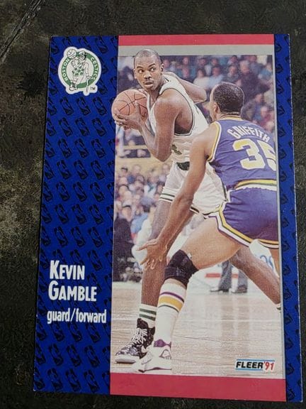 NBA, FLEER trading card, 1991, Kevin GAMBLE, No. 1