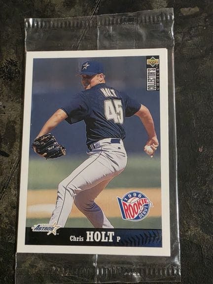 棒球，8张装收藏贴纸包，由UPPER DECK于1996年发行，新秀系列